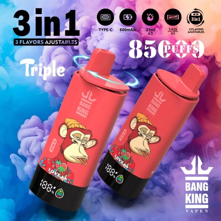 Bang King 85K 3-in-1 85000 Puffs | triple option bulk disposable vape - Aiviouvapes