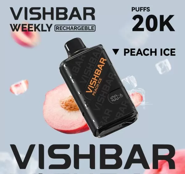 Vishbar Weekly Rechargeable Disposable Vape (20,000 Puffs) - Milk Coffee / 50 mg - Image 3
