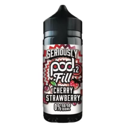 Seriously Pod Fill Cherry Strawberry 100ml Short Fill E Liquid - Vape Product, Vape Product
