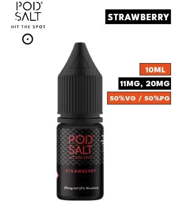 Strawberry Nic Salt E Liquid by Pod Salt Core