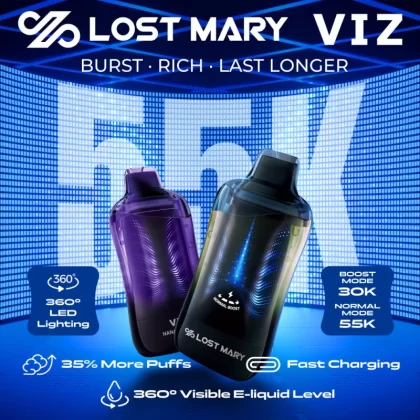Lost Mary VIZ 55K Puff Disposable Device - 55,000 Puffs - Nana Berries