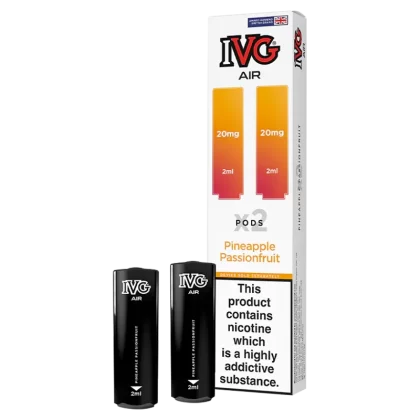 Pineapple Passionfruit IVG Air Replacement Pods - 20mg - Vape Product (18C6C7)