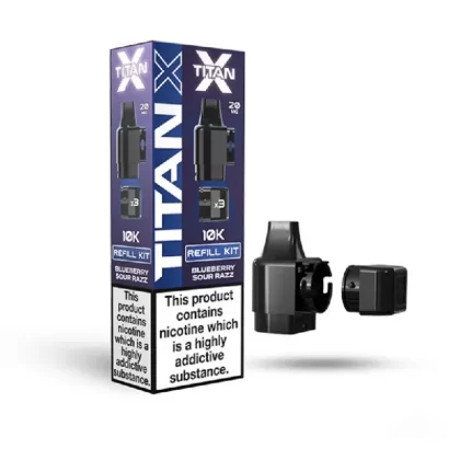 Titan X Prefilled Pod Blueberry Sour Razz - Nicotine Strength#20mg (D98A9E)