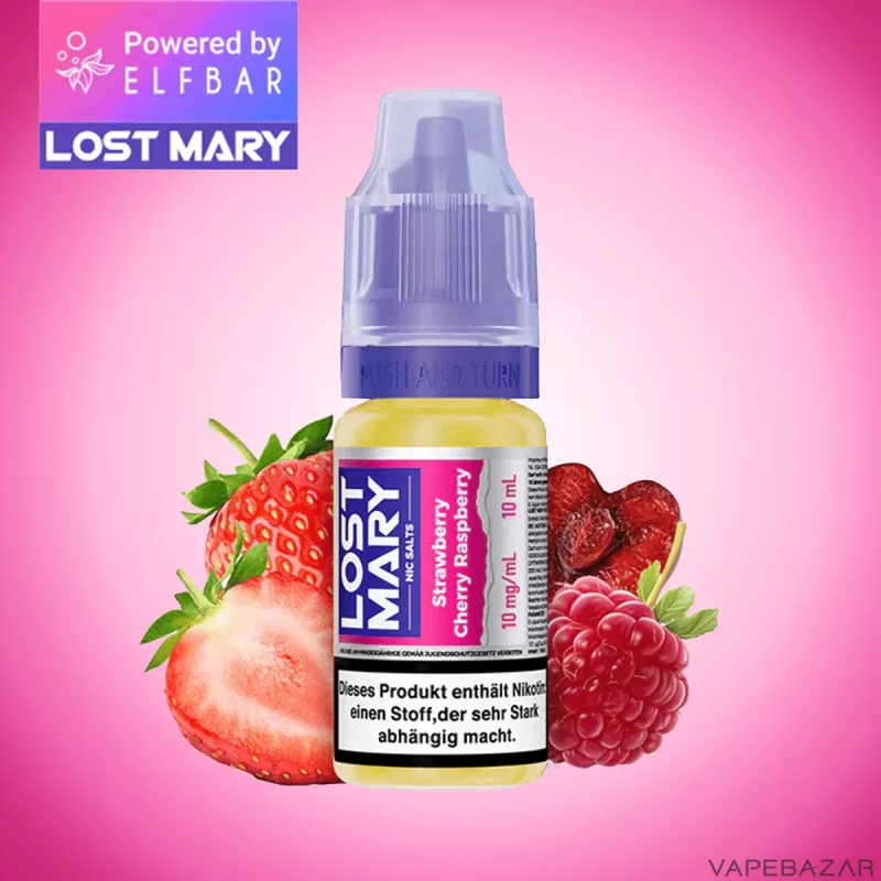 Lost Mary NicSalt – Strawberry Cherry Raspberry - 10mg/ml, 20mg/ml