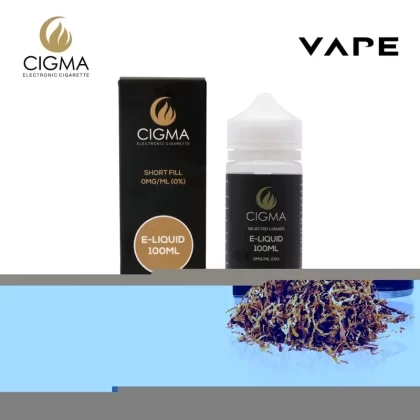Cigma e-Liquid – Gold Tobacco 0mg 100ml Shortfill | Cigee