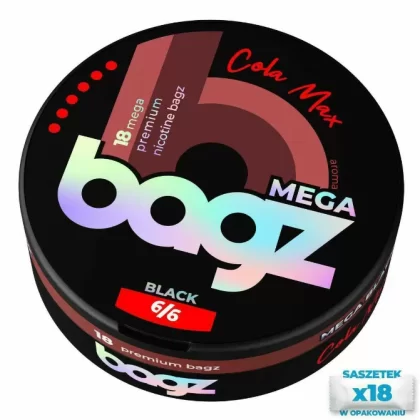 Woreczki nikotynowe BAGZ Cola Max 6/6 20mg Snus AKCYZA
