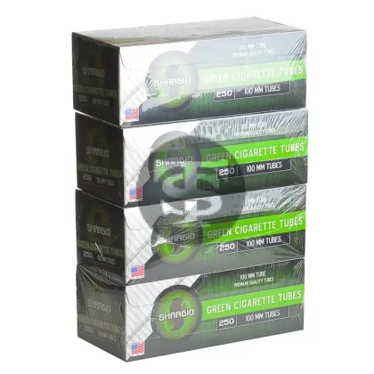 Shargio Filter Tubes 100 mm Size Green (Menthol) 4 Cartons of 250