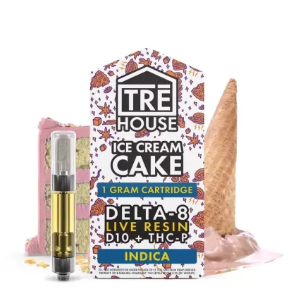 Tre House Live Resin Blend Ice Cream Cake Cartridge – 1000mg