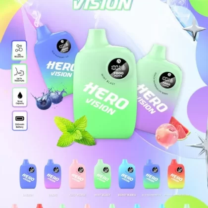 Hero Vision 7000 - Blue Raspberry Ice - Skullvaping