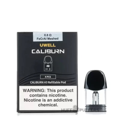 Uwell Caliburn A3 Pods - 0.8 ohm Meshed, 1.0 ohm Meshed