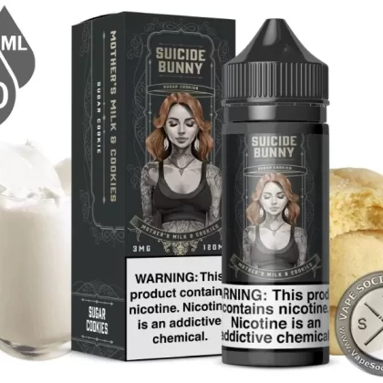 Mother’s Milk & Cookies by Suicide Bunny 120ml - Vape Product, Vape Product; NCDOR