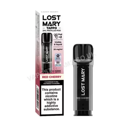 Lost Mary Tappo Red Cherry Prefilled Pods - Vapestreams Co