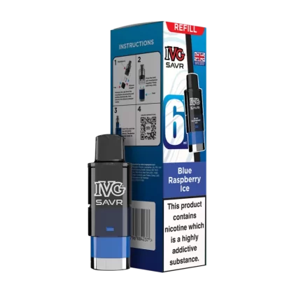 Blue Raspberry Ice IVG SAVR Refill Pack - Ecigwizard