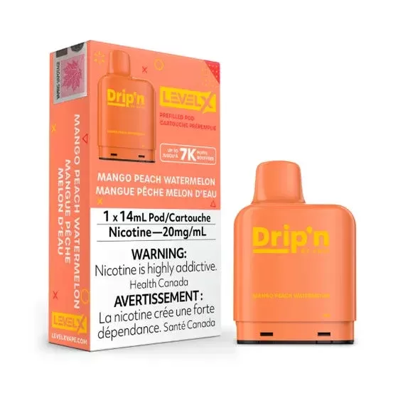 DRIP’N LEVEL X PODS – MANGO PEACH WATERMELON