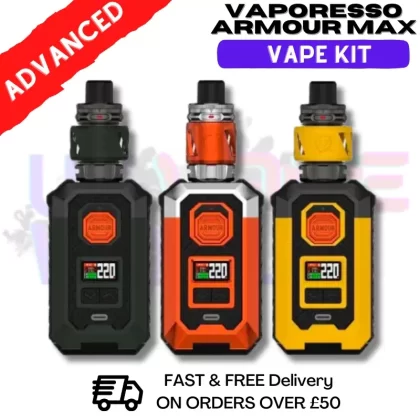 Vaporesso Armour Max 200W Vape Kit + 2X FREE 18650 Batteries