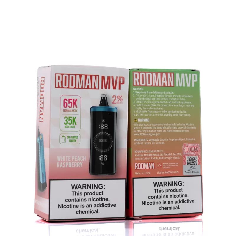 RODMAN MVP 65K Puffs Disposable Vape (USA Edition) - Strawberry Kiwi Ice - Image 2