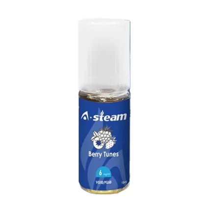 A Steam 10ml Berry Tunes 50/50 Vape Juice - 10 Pack - Strength 3mg