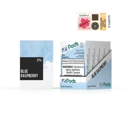 ZPODS – BLUE RASPBERRY - Nicotine Strength#20 MG