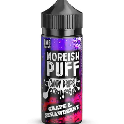Moreish Puff Candy Drops Grape & Strawberry 120ml E Liquid - 3mg