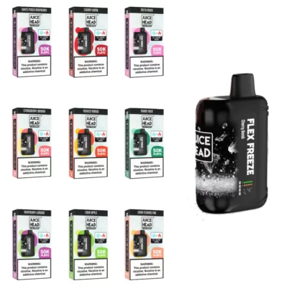 Juice Head Flex Freeze 50K Disposable - Blue Razz, Blueberry Lemon