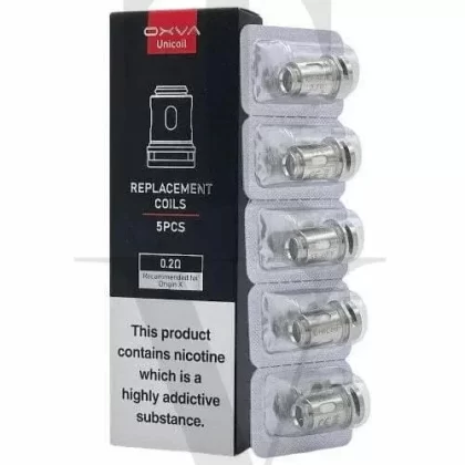 OXVA UNICOIL REPLACEMENT COILS - Ohm#0.2 Ohm Mesh>0.3 Ohm Mesh>0.5 Ohm Mesh>1.0 Ohm MTL>5 Pack