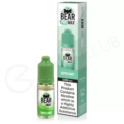 Super Mint Nic Salt E-Liquid by Bear Pro Max