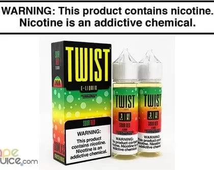 SOUR RED BY TWIST E LIQUID 120ML - Vapejuice