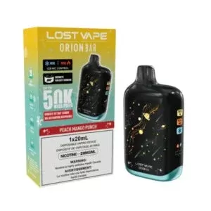 Lost Vape Orion Disposable Vape – 50K Puffs – Peach Mango Punch - Eliquidsupply