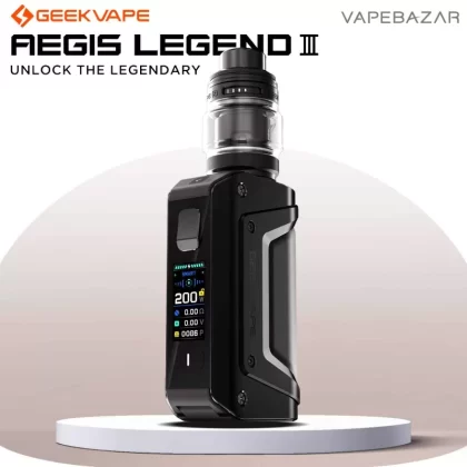 GeekVape Aegis Legend 3 Kit – Black - Pod Kit / Geek Vape / 5 - 200 Watt / 5.5ml / USB-C / max. 12 Volt