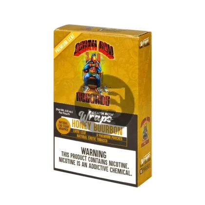 Death Row Records Wraps, 8 packs of 6, Honey Bourbon
