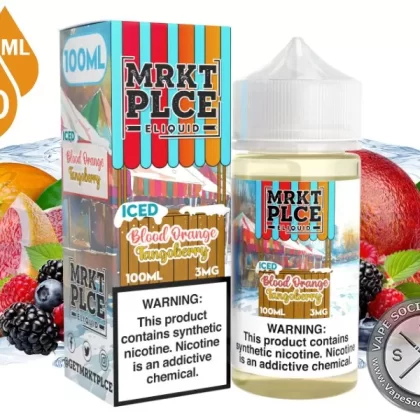 Iced Blood Orange Tangoberry by MRKT PLCE 100ml - Vape Product, Vape Product