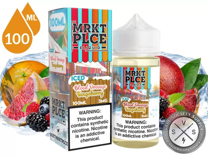 Iced Blood Orange Tangoberry by MRKT PLCE 100ml - Vape Product, Vape Product