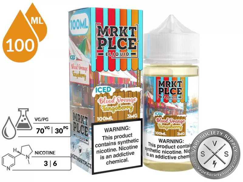 Iced Blood Orange Tangoberry by MRKT PLCE 100ml - Vape Product, Vape Product - Image 2