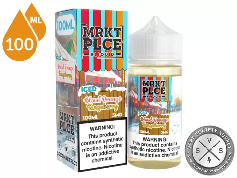 Iced Blood Orange Tangoberry by MRKT PLCE 100ml - Vape Product, Vape Product - Image 3