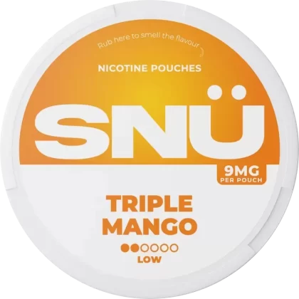 SNÜ Triple Mango Nicotine Pouches By Bar Juice - Strength#9mg>12mg>18mg (A66A53)