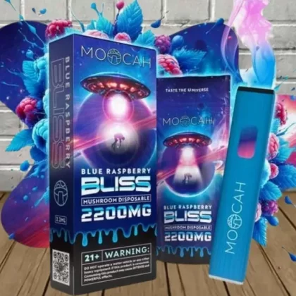 Moocah Instant Dose Mushroom Disposable 2.2g - flavor#Strawberry Stardust DISPOSABLE>Blue Raspberry Bliss DISPOSABLE>Watermelon Wave DISPOSABLE (F4BD60)
