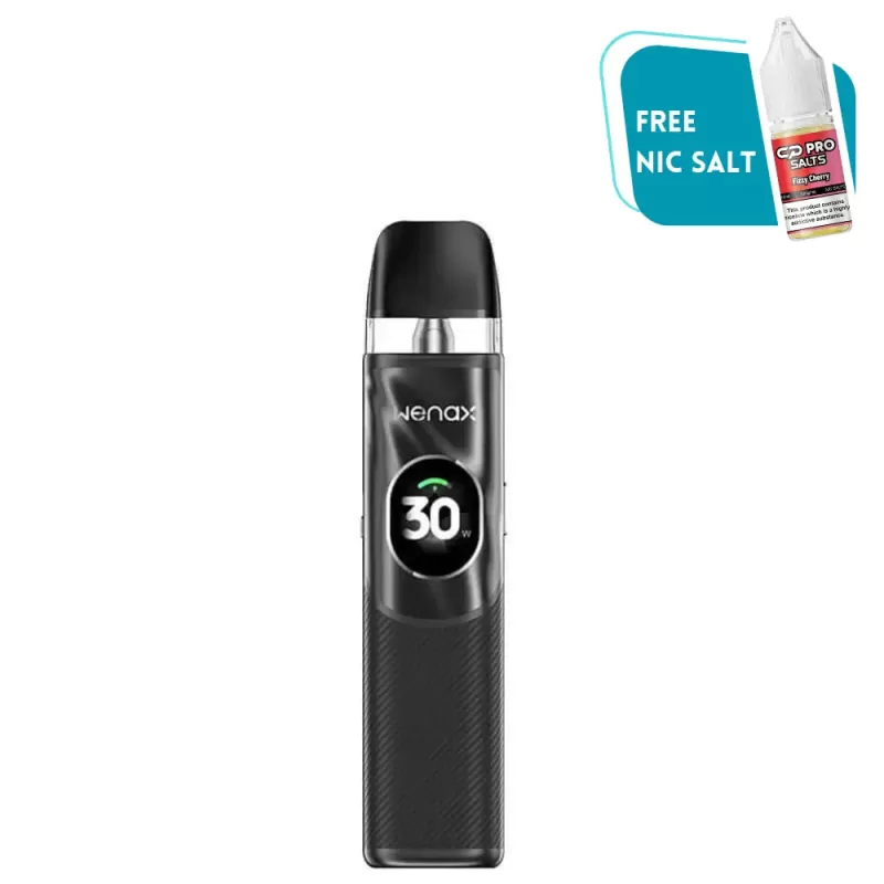 GeekVape Wenax Q2 Pod Kit - Fiber Black - Selectvapeclub Co