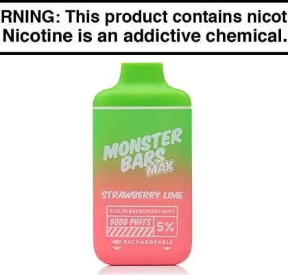 MONSTER BAR MAX 6000 PUFF DISPOSABLE VAPE - Vapejuice