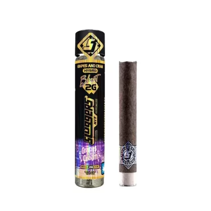Sluggers Hit Infused THC-A Blunt – 2g - Strain#NYC Diesel (S)>Hurricane SZN (S)>Coconut Horchata (S)>Grapes and Cream (H)>Cinnamon Milk (I)>Champelli Cassis (I)