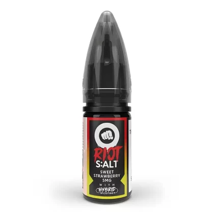 Sweet Strawberry Hybrid Nic Salt E-Liquid by Riot Squad - Strength#5mg>10mg>20mg