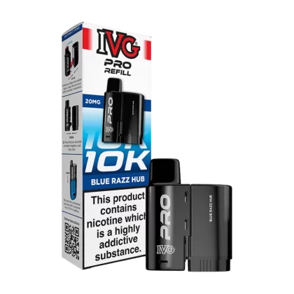 Blue Razz Hub IVG Pro 12 Refill Pack - Vape Product (BDF3BE)