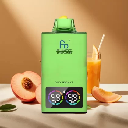 Fumot Tornado 35K Dual Mesh RGB Disposable Vape Juicy Peach Ice