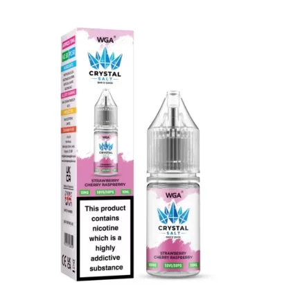 WGA Crystal Strawberry Cherry Raspberry Nic Salt - 10 Pack