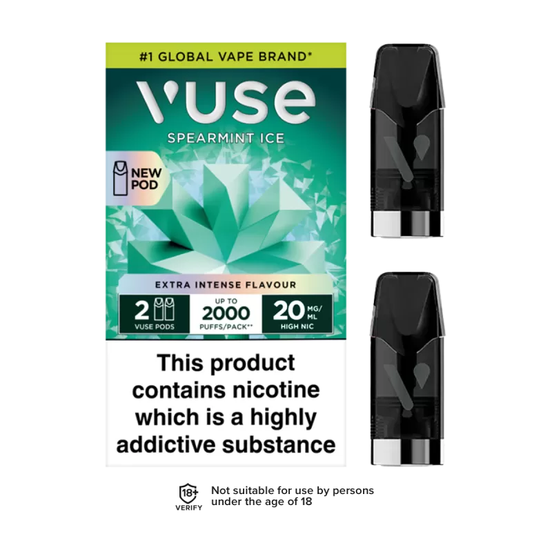 Spear Mint Ice Vuse Pro Pods - Ecigwizard