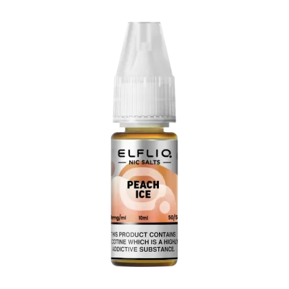 Peach Ice Elfliq Nic Salt by Elfbar - 10ml - 5mg
