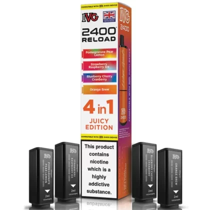 Juicy Edition IVG 2400 Reload Refill Pods (x4) - 20mg (2%)