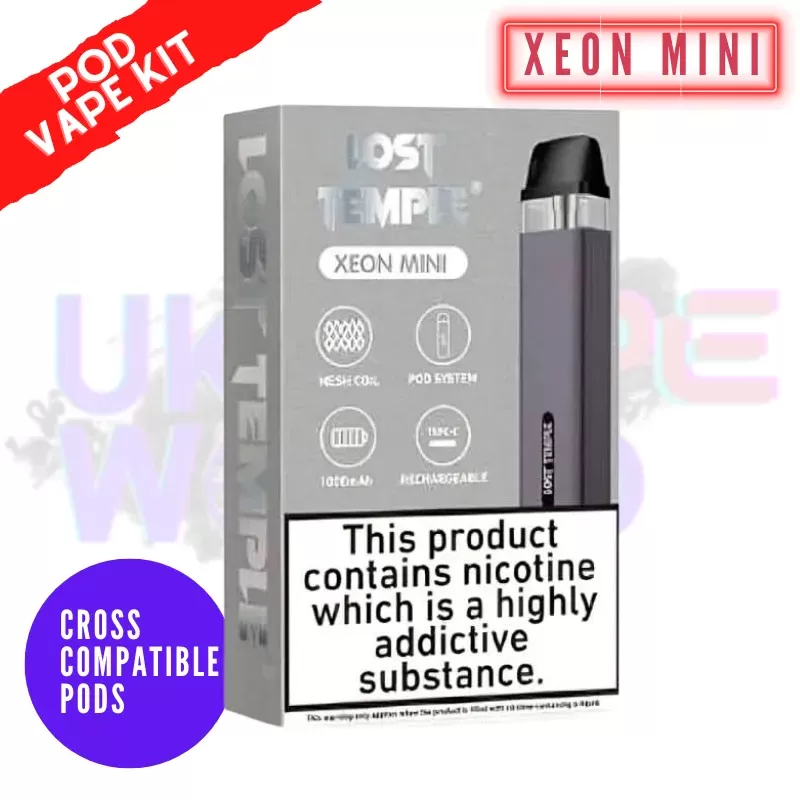 Lost Temple Xeon Mini Vape Pod Kit – GREY