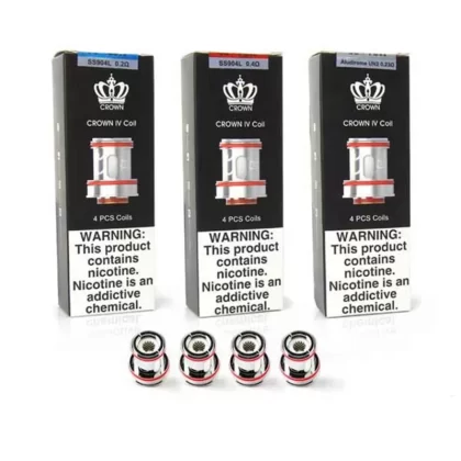 Uwell Crown IV Replacement 0.2 ohm, 0.23 ohm, 0.4 ohm 4-pack – Coil