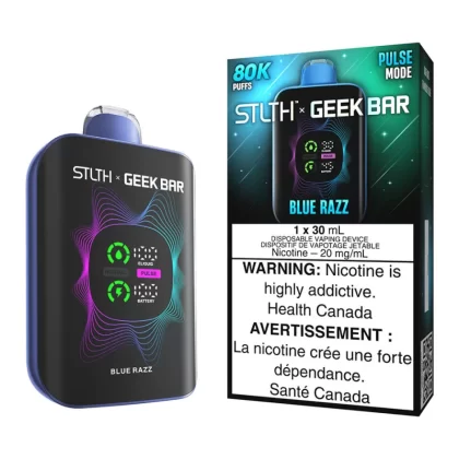 STLTH X Geek Bar Disposable Vape Device - Blue Razz - 20mg/ml