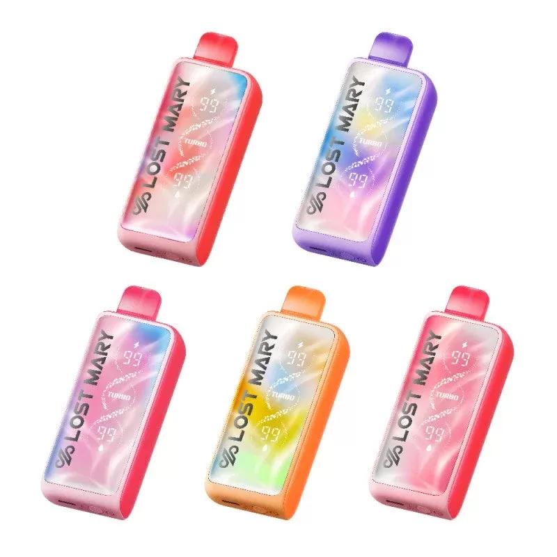Lost Mary | MT35000 Turbo | 35k Puff - Flavor#Strawberry>Scary Berry>Watermelon>Pink Lemonade>Tiger’s Blood>White Gami>Strawberry Kiwi>Pineapple Lime>Blackberry Blueberry>Black Mint>Toasted (9C9C7E)
